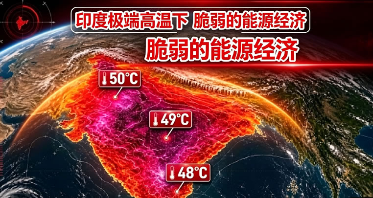 印度极端高温下 脆弱的能源经济