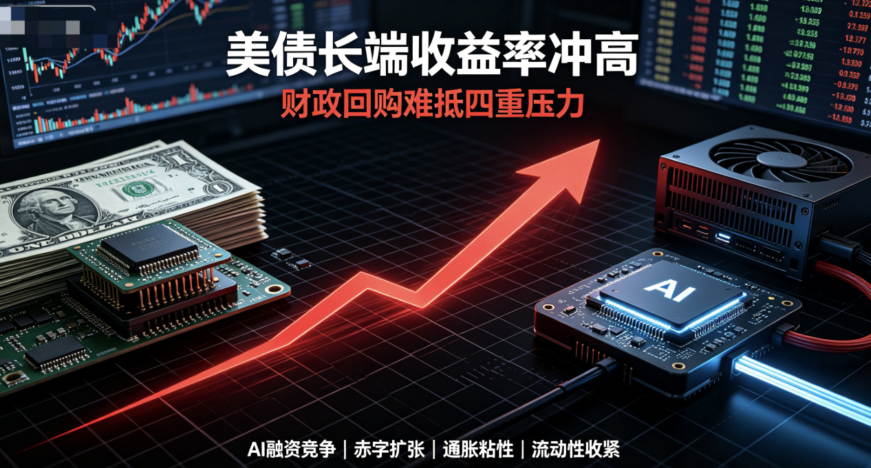 美债长端收益率冲高:财政版Operation Twist药效短暂,四重底层矛盾难以消解